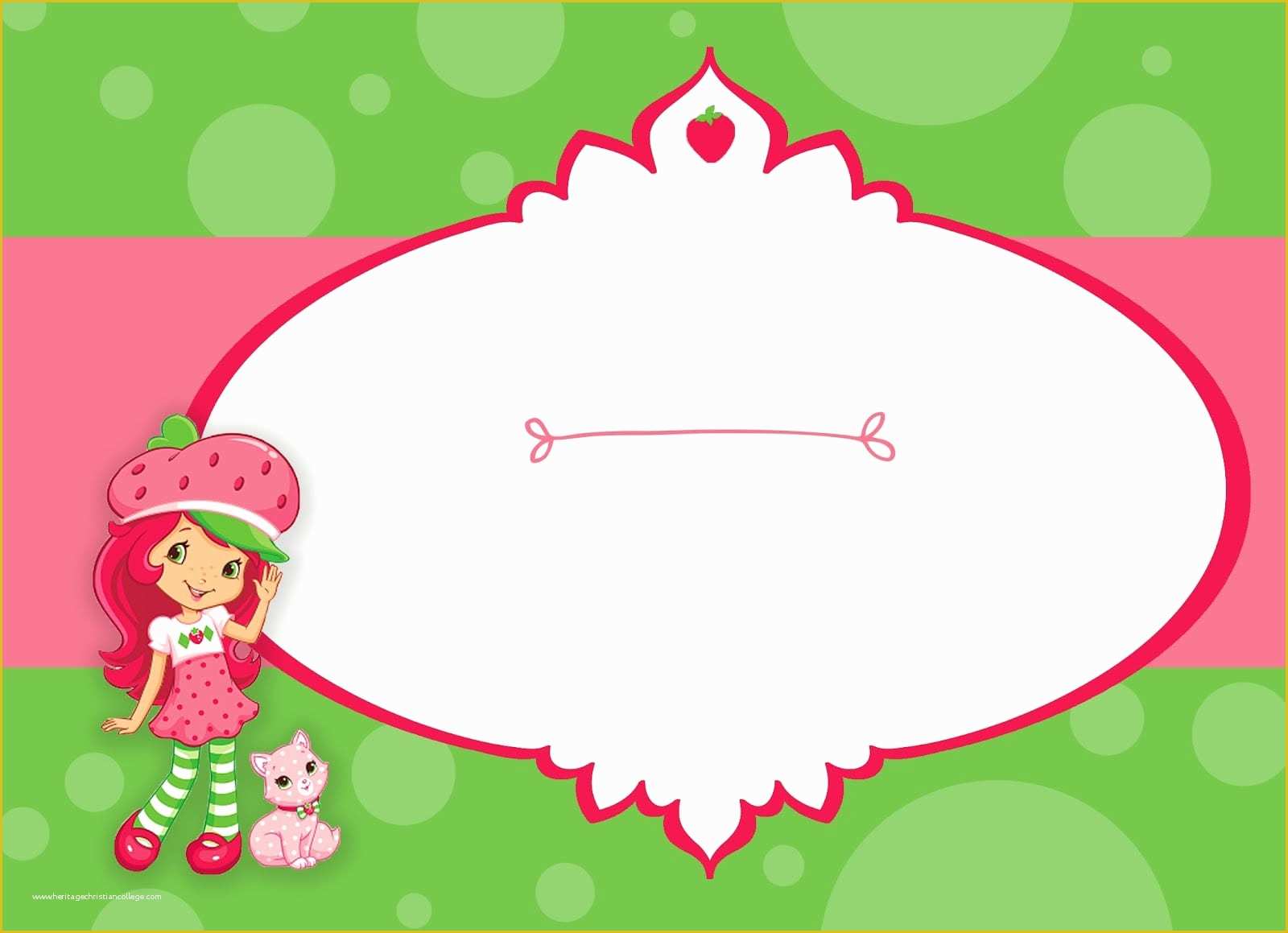 Strawberry Shortcake Invitation Template Free Download Of Free Strawberry Shortcake Invitation