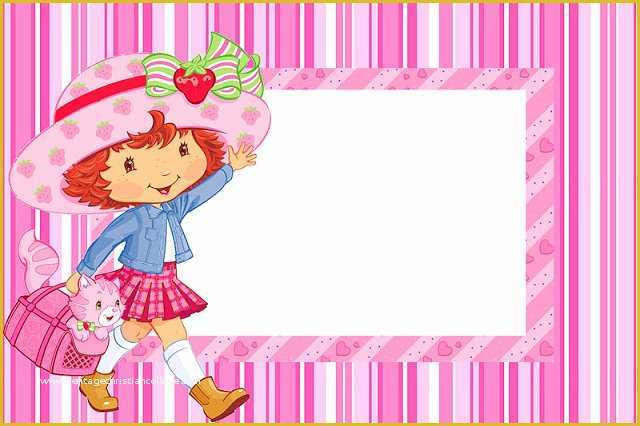 Strawberry Shortcake Invitation Template Free Download Of Strawberry Shortcake Free Printable Invitations