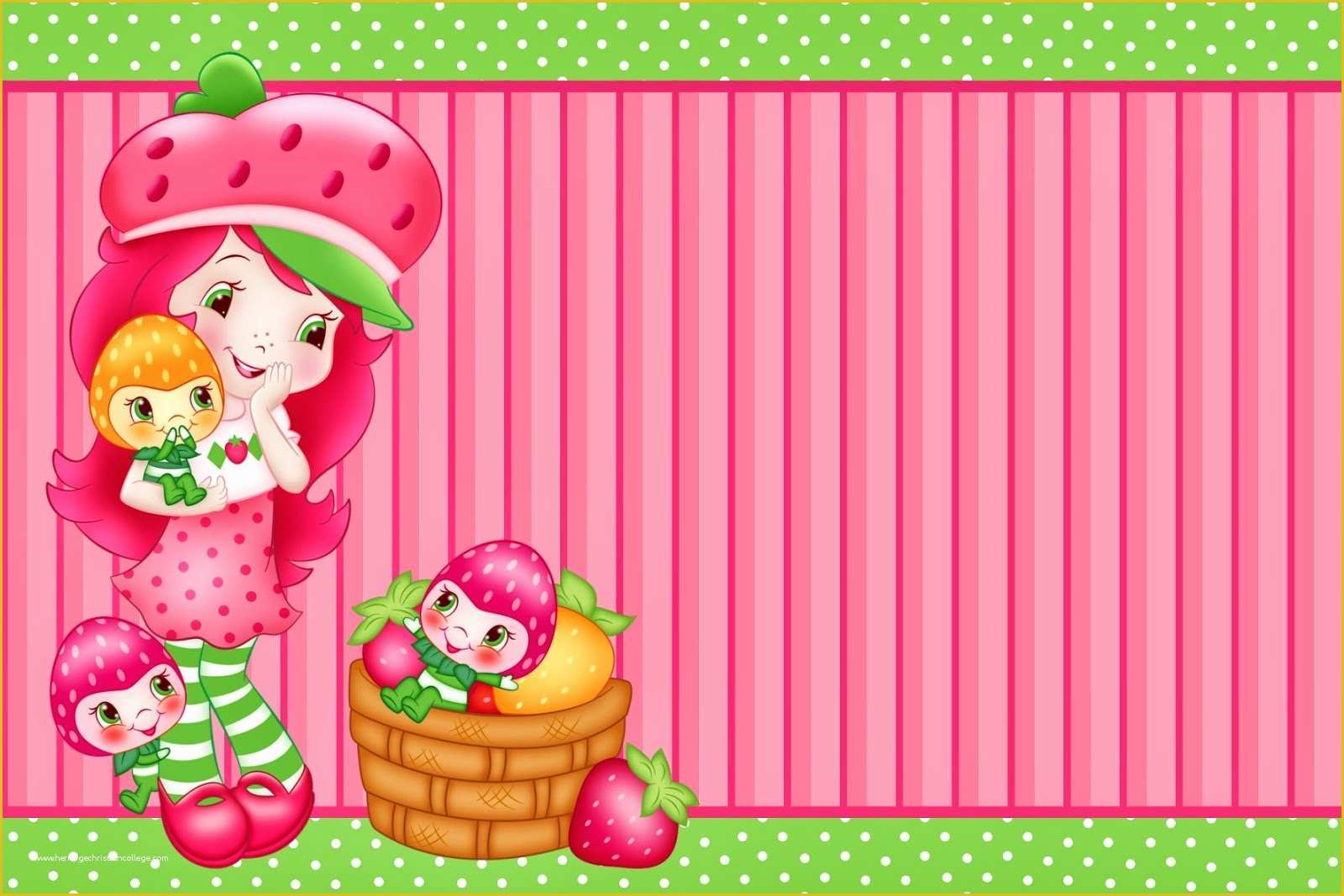 Strawberry Shortcake Invitation Template Free Download Of Strawberry Shortcake Free Printable Mini Kit