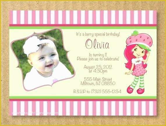 Strawberry Shortcake Invitation Template Free Download Of Strawberry Shortcake Invitations Strawberry Shortcake by