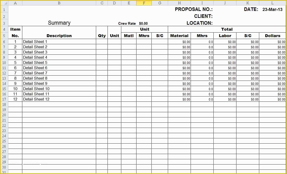 Structural Steel Estimating Template Free Of Structural Steel Estimating Spreadsheet and Excel Steel