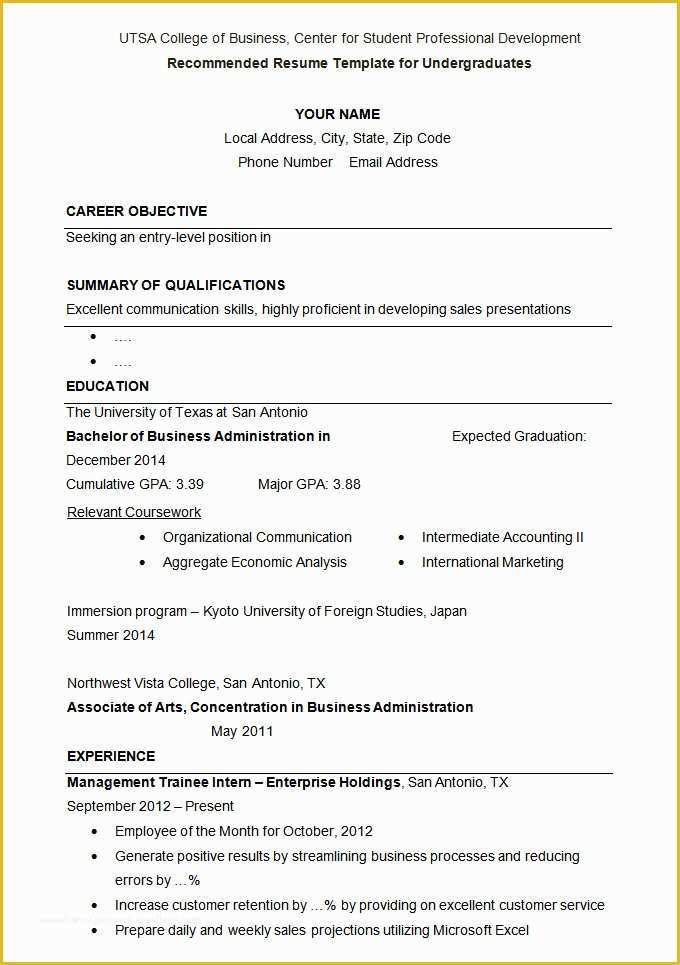 Student Resume Template Free Of 36 Student Resume Templates Pdf Doc