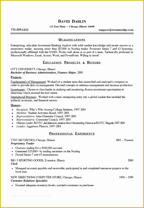 60 Student Resume Template Free