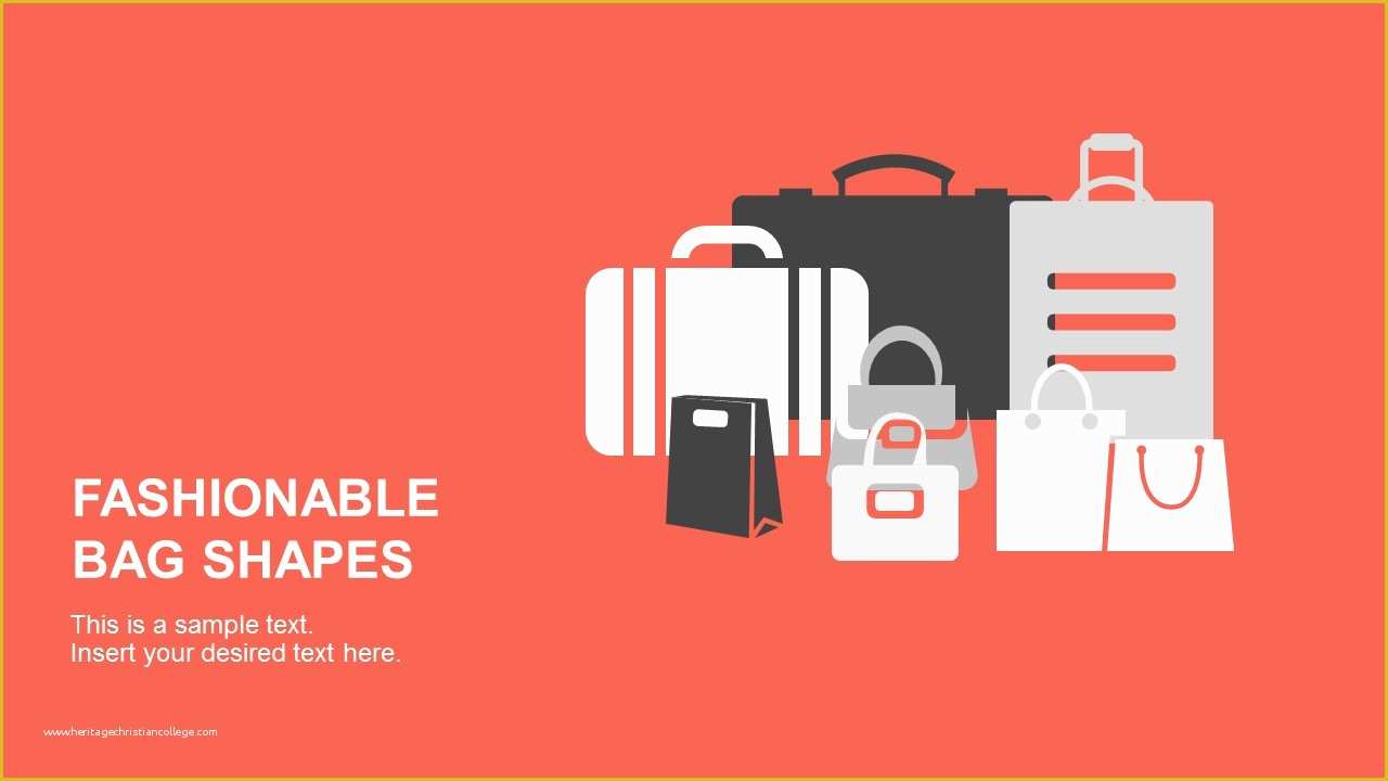 Stylish Ppt Templates Free Download Of Fashionable Bag Shapes for Powerpoint