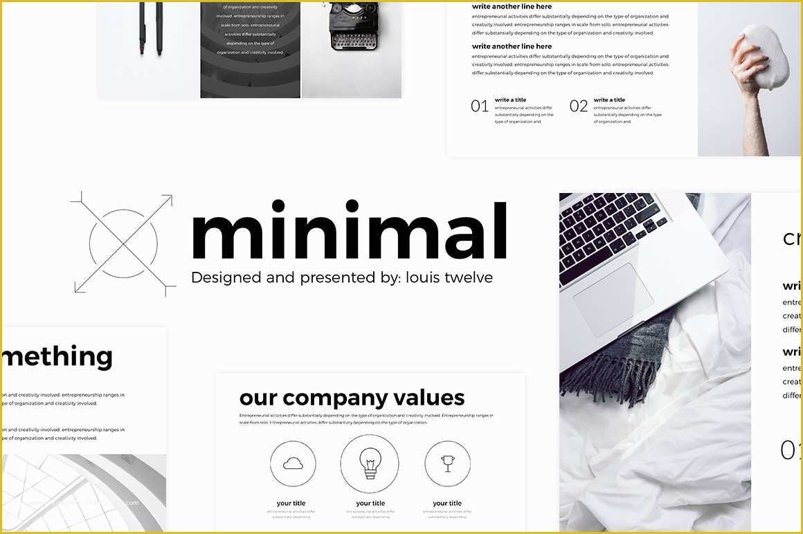 Stylish Ppt Templates Free Download Of Free Minimal Powerpoint Template On Behance