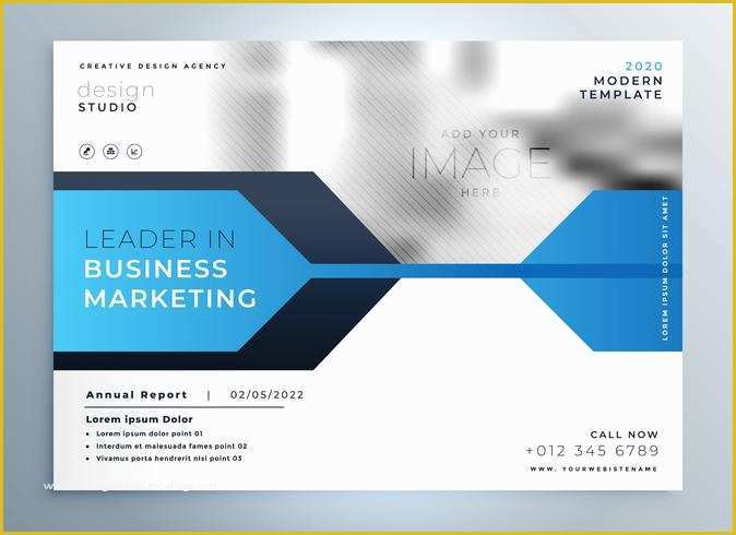 Stylish Ppt Templates Free Download Of Stylish Blue Business Flyer Design Presentation Template
