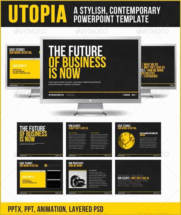 Stylish Ppt Templates Free Download Of Utopia Powerpoint Template