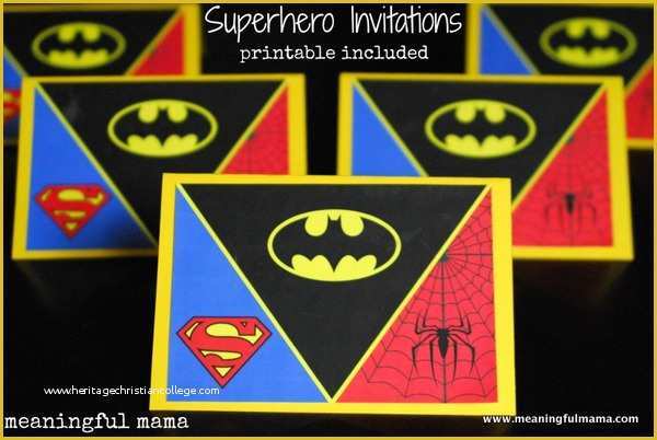 Superhero Invitation Template Free Of 9 Best Of Free Superhero Printable Invitations