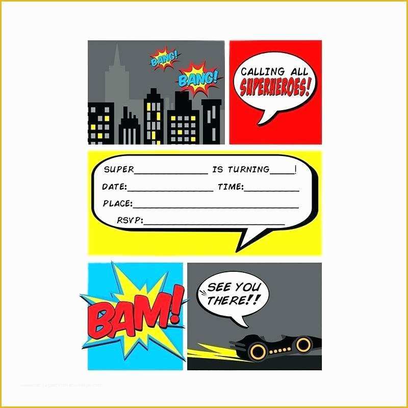 Superhero Invitation Template Free Of Superhero Water Bottle Labels Template Permalink to