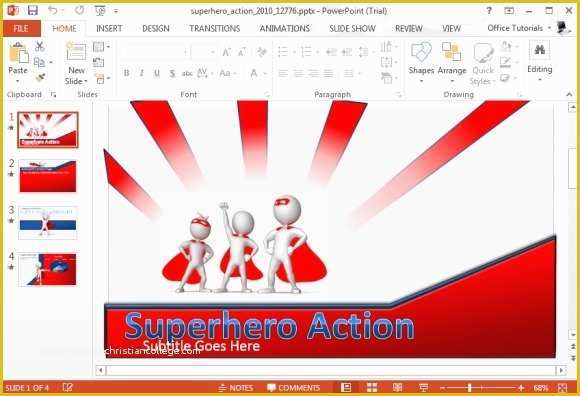 Superhero themed Powerpoint Template Free Of Best Animated Teamwork Powerpoint Templates