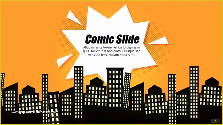 Superhero themed Powerpoint Template Free Of Ic Book Powerpoint Template &amp; Google Slides theme