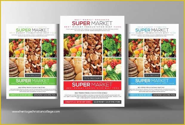 Supermarket Flyer Template Free Of 20 Grocery Flyer Templates Printable Psd Ai Vector