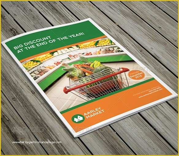 Supermarket Flyer Template Free Of 2014 Free &amp; Premium Brochure Templates