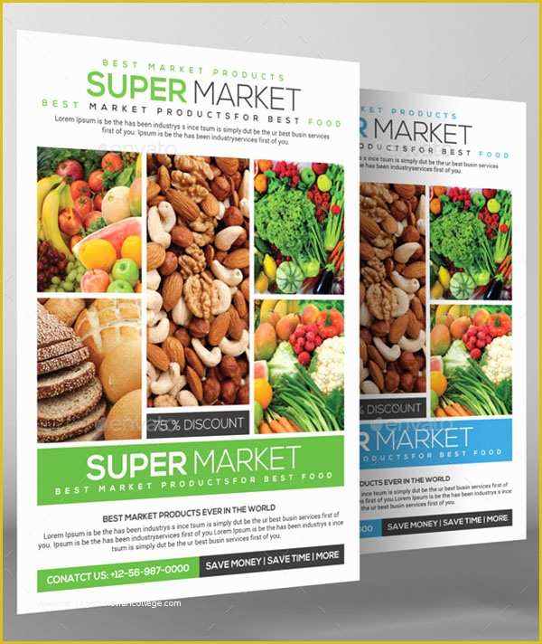 Supermarket Flyer Template Free Of Grocery Flyer Templates Free Designs Creative Template