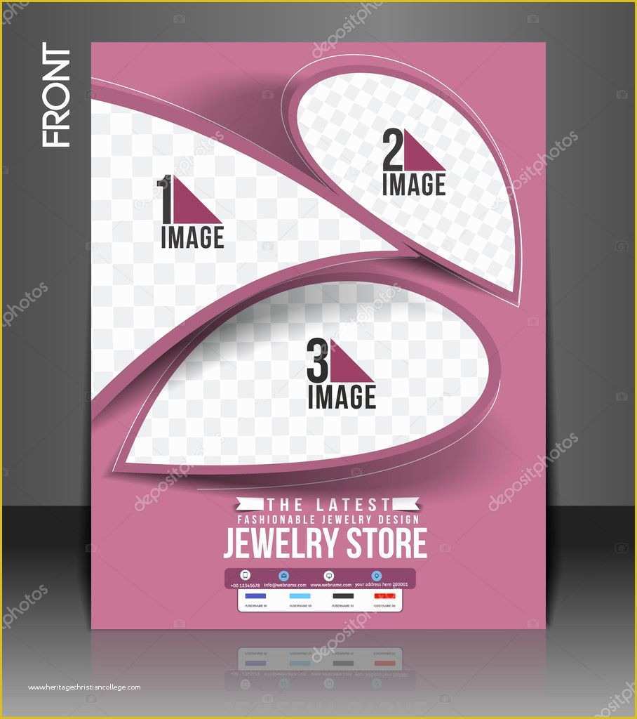 Supermarket Flyer Template Free Of Jewelry Store Flyer & Poster Template — Stock Vector