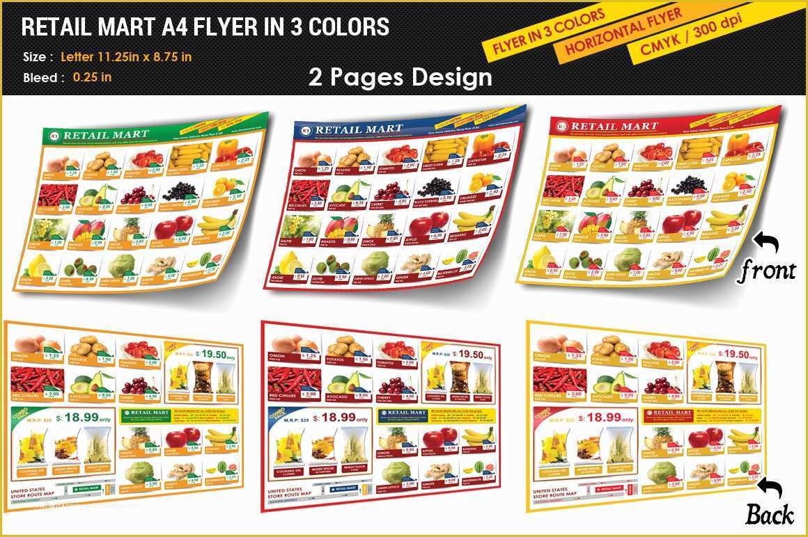 Supermarket Flyer Template Free Of Retail Mart Flyer Flyer Templates On Creative Market