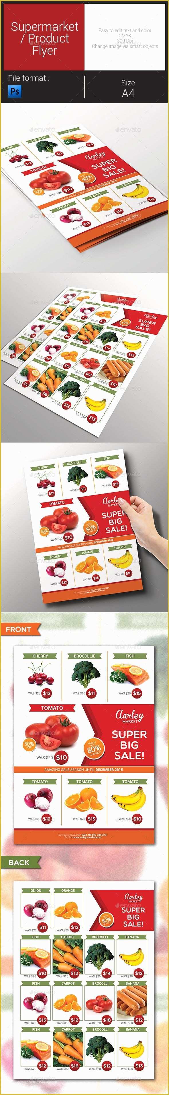 Supermarket Flyer Template Free Of Supermarket Product Flyer