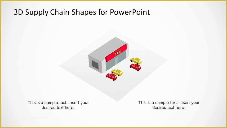 Supply Chain Diagram Template Free Of 3d Supply Chain Shapes for Powerpoint Slidemodel