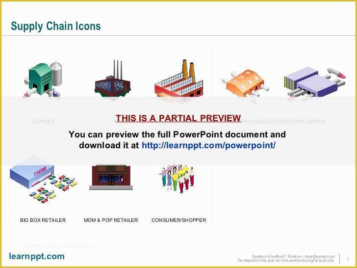 Supply Chain Diagram Template Free Of Supply Chain Powerpoint Icons