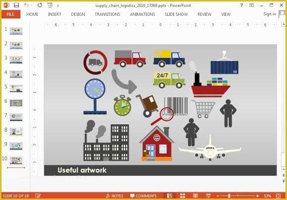 Supply Chain Template Free Of Animated Supply Chain Powerpoint Template