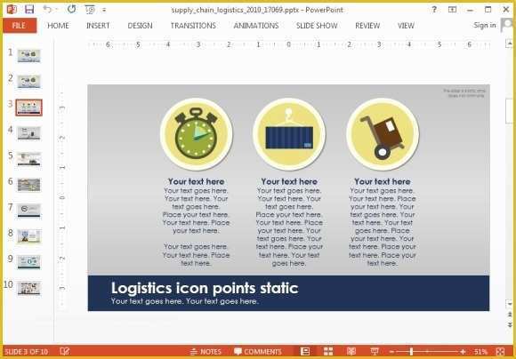 Supply Chain Template Free Of Animated Supply Chain Powerpoint Template