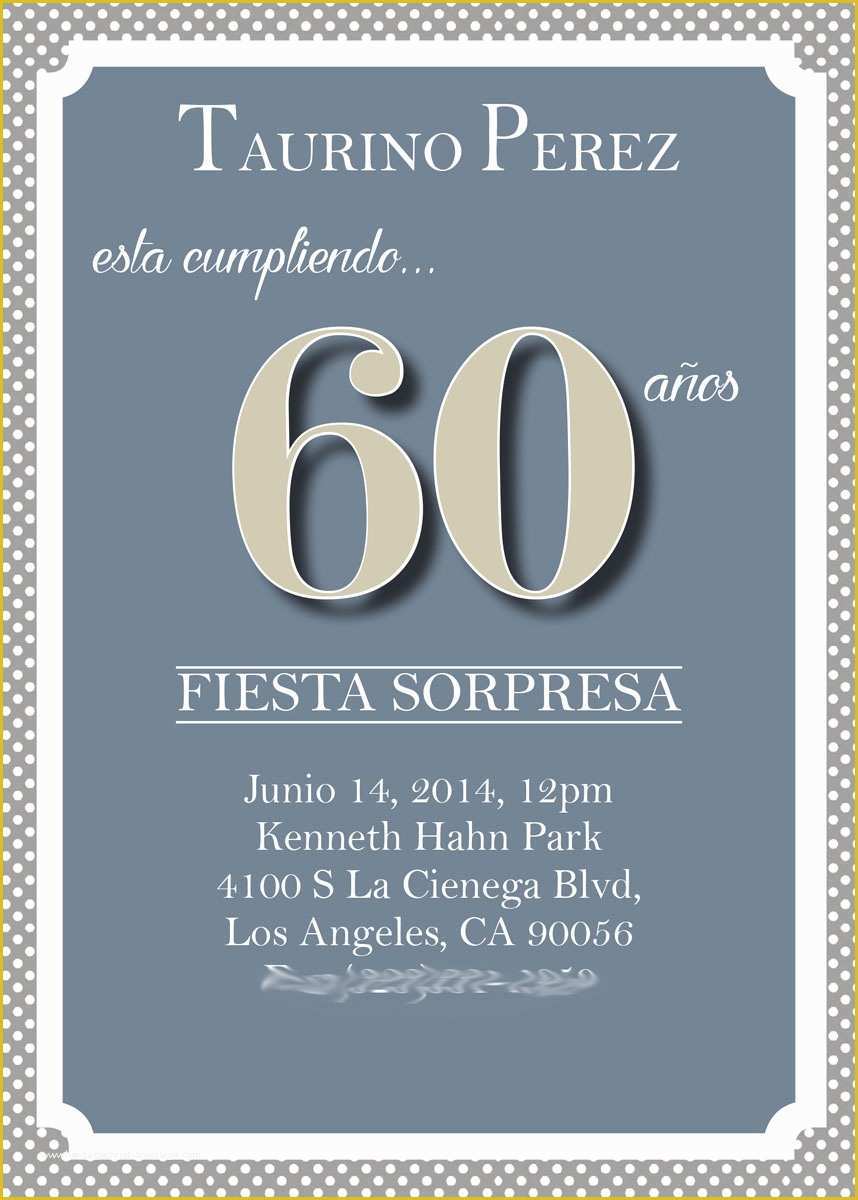 Surprise 60th Birthday Invitation Templates Free Of 20 Ideas 60th Birthday Party Invitations Card Templates
