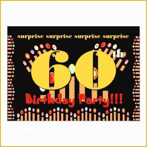 Surprise 60th Birthday Invitation Templates Free Of 60th Surprise Birthday Party Invitation Template