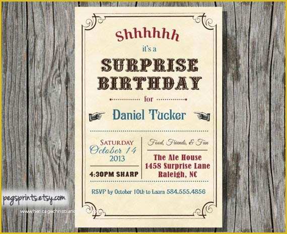 Surprise 60th Birthday Invitation Templates Free Of Adult Birthday Invitations 35 Pretty Examples Jayce O Yesta