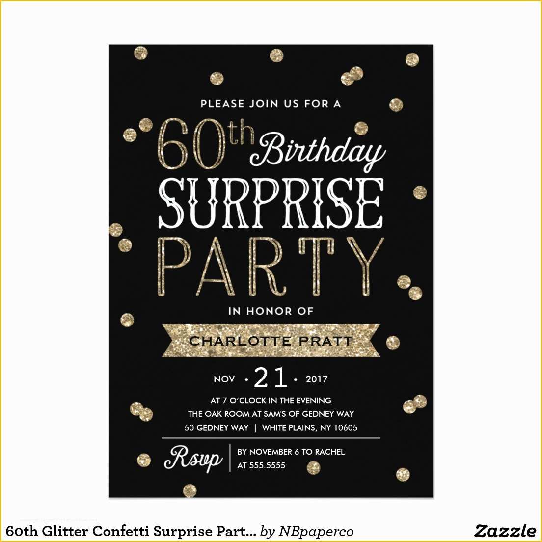 Surprise 60th Birthday Invitation Templates Free Of Free Printable Surprise 60th Birthday Invitations