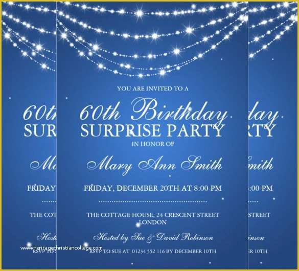 Surprise Birthday Invitation Templates Free Download Of 26 Surprise Birthday Invitation Templates – Free Sample