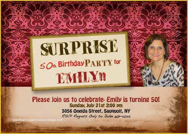 Surprise Birthday Invitation Templates Free Download Of 33 Party Invitation Templates Download