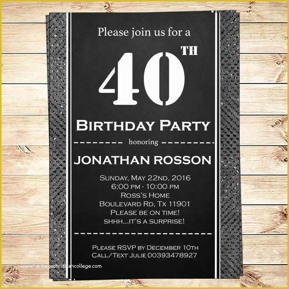 Surprise Birthday Invitation Templates Free Download Of Men S Surprise Birthday Party Invitations Instant Download