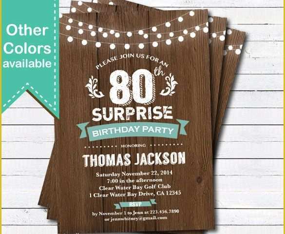 Surprise Birthday Invitations Templates Free Of 49 Birthday Invitation Templates Psd Ai Word