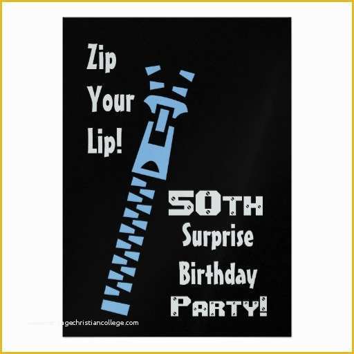 Surprise Birthday Invitations Templates Free Of 50th Surprise Birthday Party Invitation Template 5" X 7