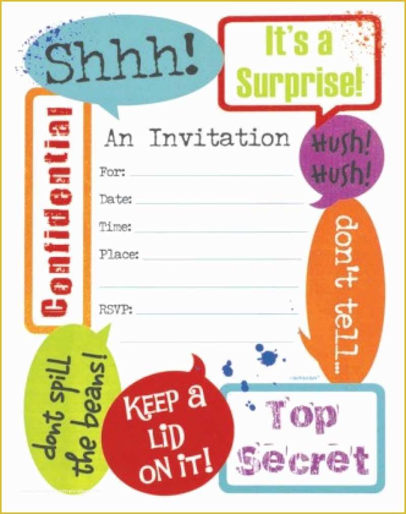 Surprise Birthday Invitations Templates Free Of Printable Surprise Party Invitation – orderecigsjuicefo
