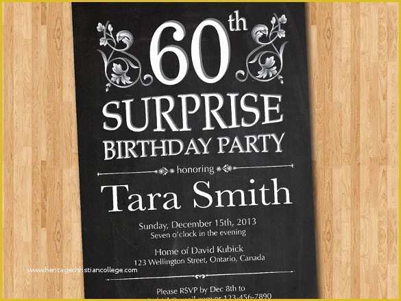 Surprise Party Invitations Templates Free Of 14 Surprise Birthday Invitations Free Psd Vector Eps