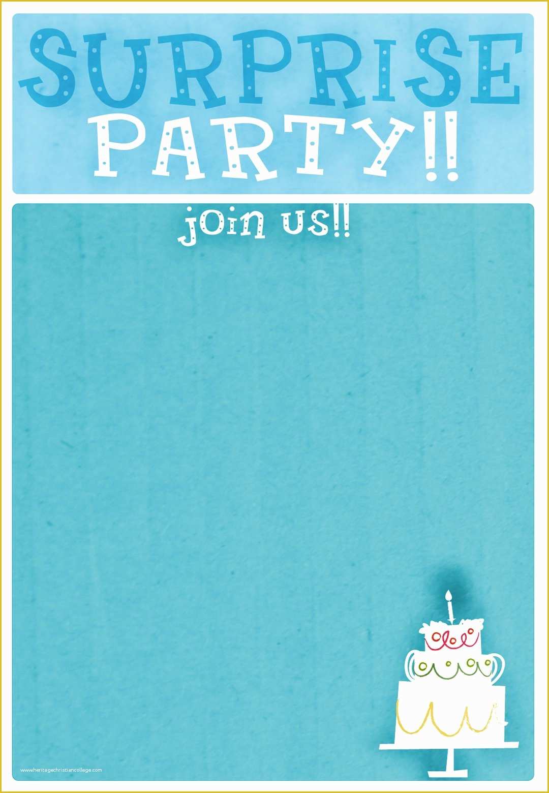 Surprise Party Invitations Templates Free Of Free Printable Surprise 18th Birthday Invitations