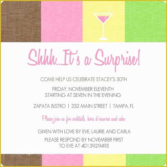 Surprise Party Invitations Templates Free Of Surprise Birthday Invitation Template