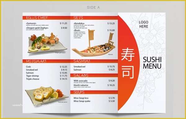 Sushi Menu Template Free Download Of Menu Template 21 Free Psd Eps Ai Indesign Word Pdf