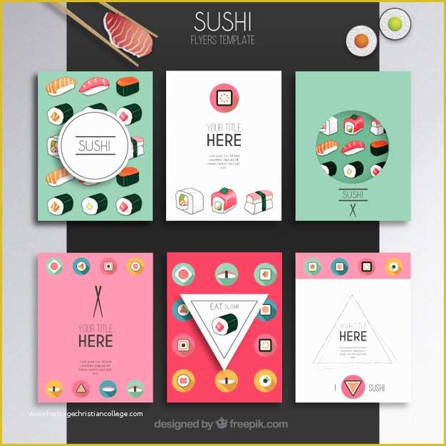 Sushi Menu Template Free Download Of Sushi Flyers Template Vector