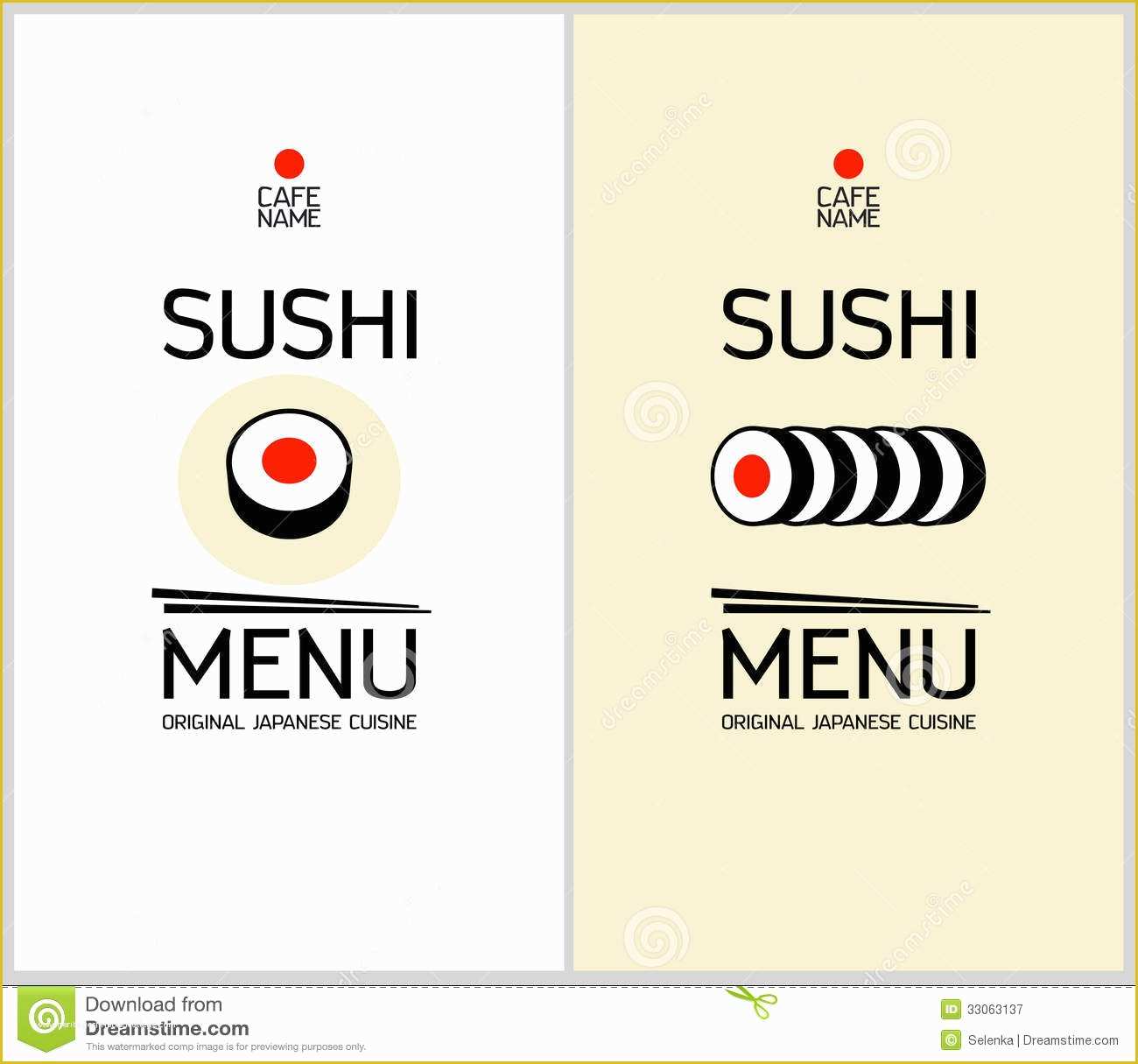Sushi Menu Template Free Download Of Sushi Menu Design Template Royalty Free Stock Graphy