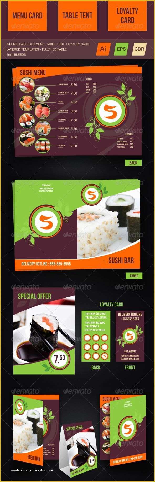 Sushi Menu Template Free Download Of Sushi Menu Template