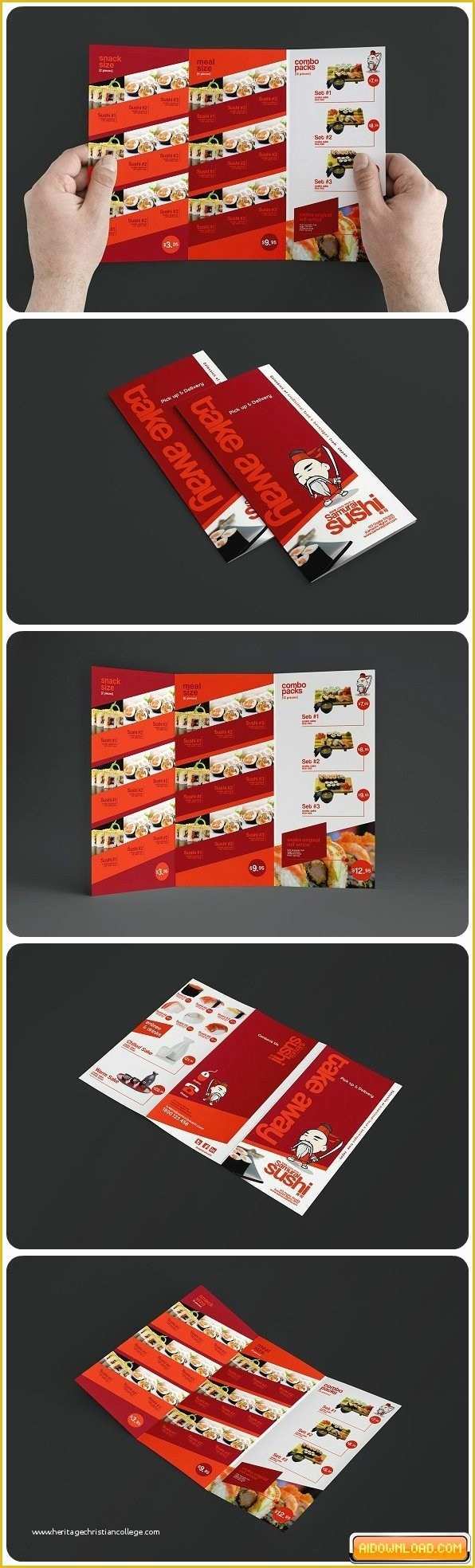 Sushi Menu Template Free Download Of Trifold Sushi Menu Template Free Download
