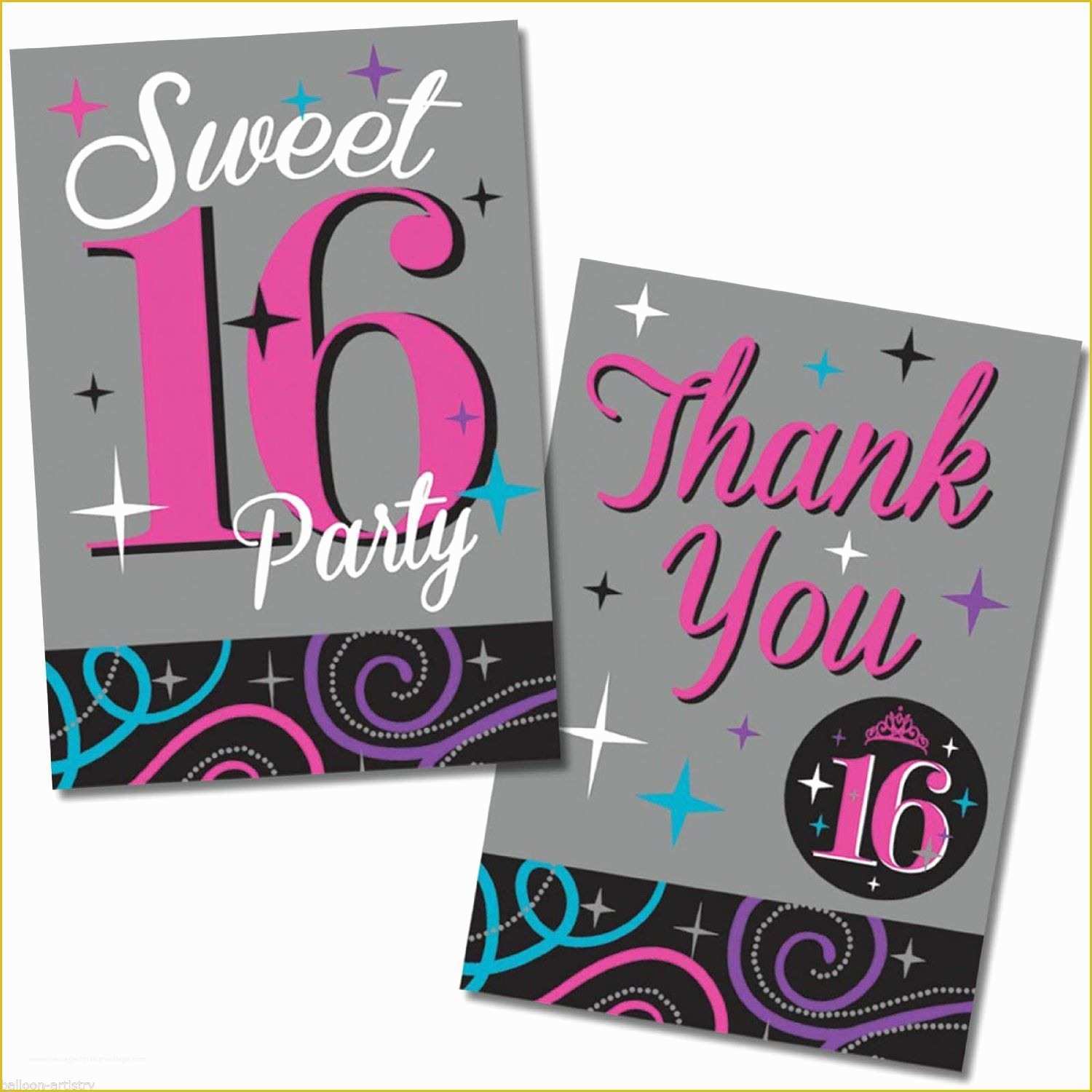 Sweet 16 Invitations Templates Free Of Birthday Party Sweet 16 Birthday Invitations Templates