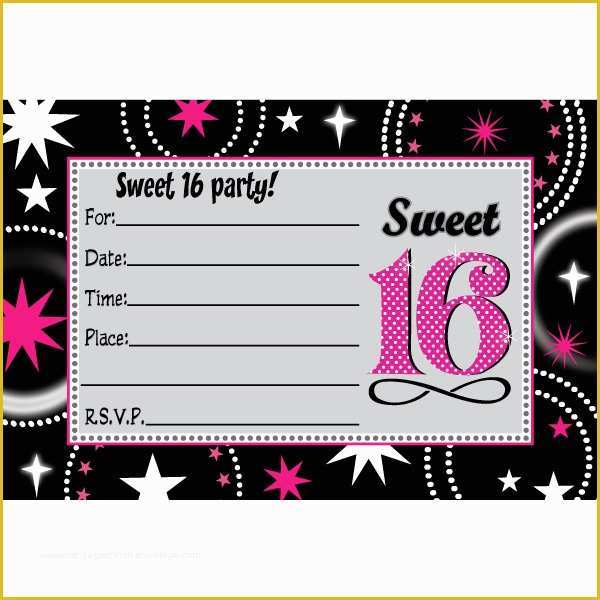 Sweet 16 Invitations Templates Free Of Blank Invitation Template Ks1 Templates Resume