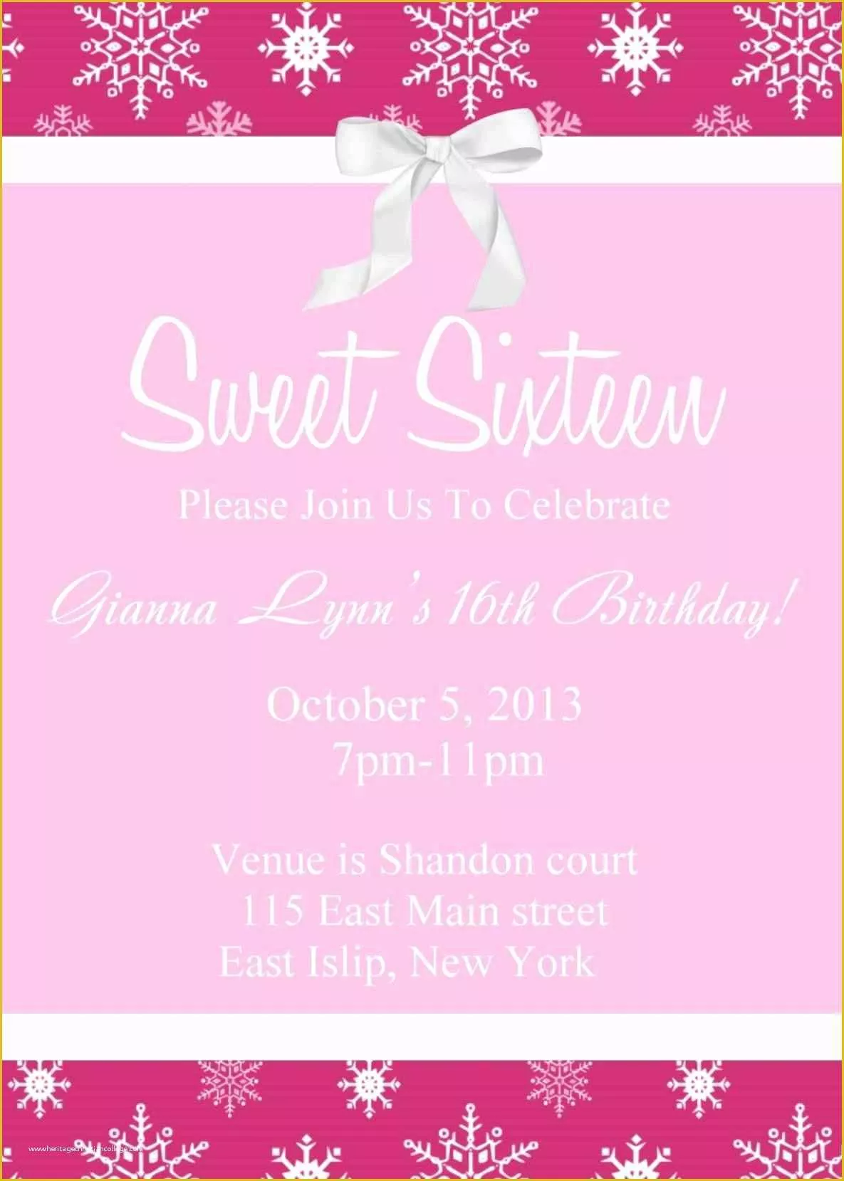 Sweet 16 Invitations Templates Free Of Free Sweet 16 Invitation Templates Template Update234