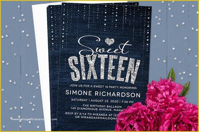 Sweet 16 Invitations Templates Free Of Sweet 16 Invitation Wording