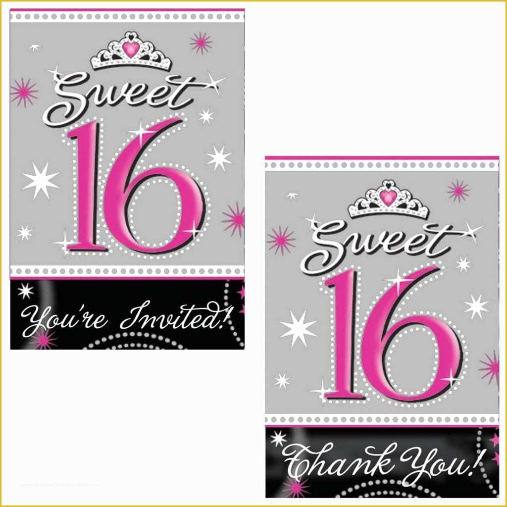 Sweet 16 Invitations Templates Free Of Sweet 16 Party Invitation Templates