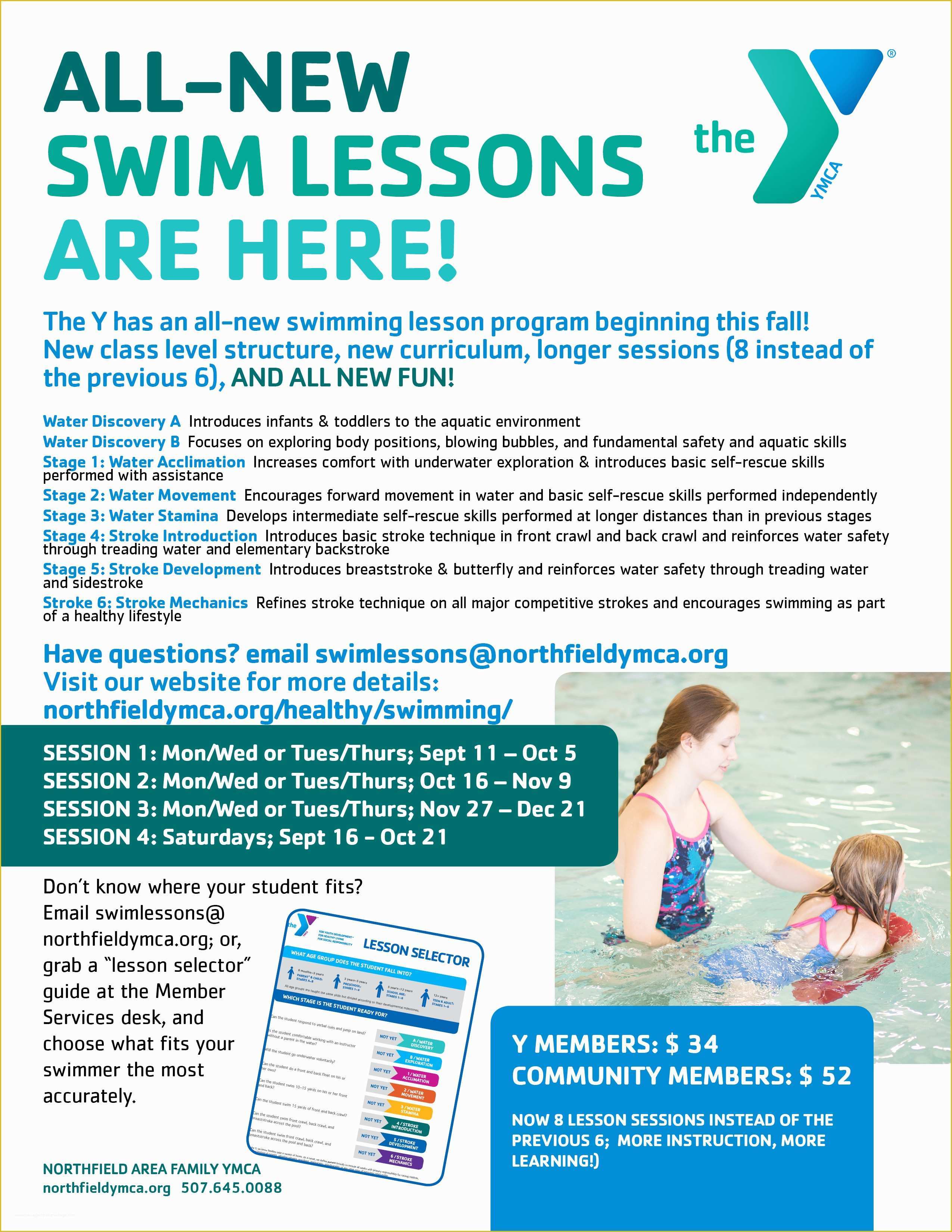 Swim Lesson Flyer Template Free Of All New Swimming Lessons are Here northfield area