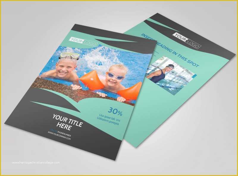 Swim Lesson Flyer Template Free Of Swimming Lessons Flyer Template